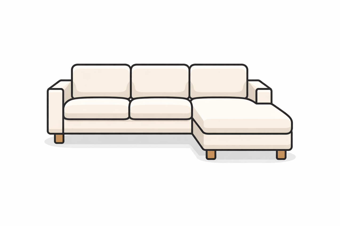 L-förmiges Sofa – Eckcouch Abholung in Zürich online buchen