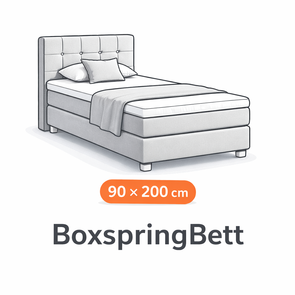 Boxspringbett 90x200 – Einzel Boxspringbett Abholung in Zürich online buchen