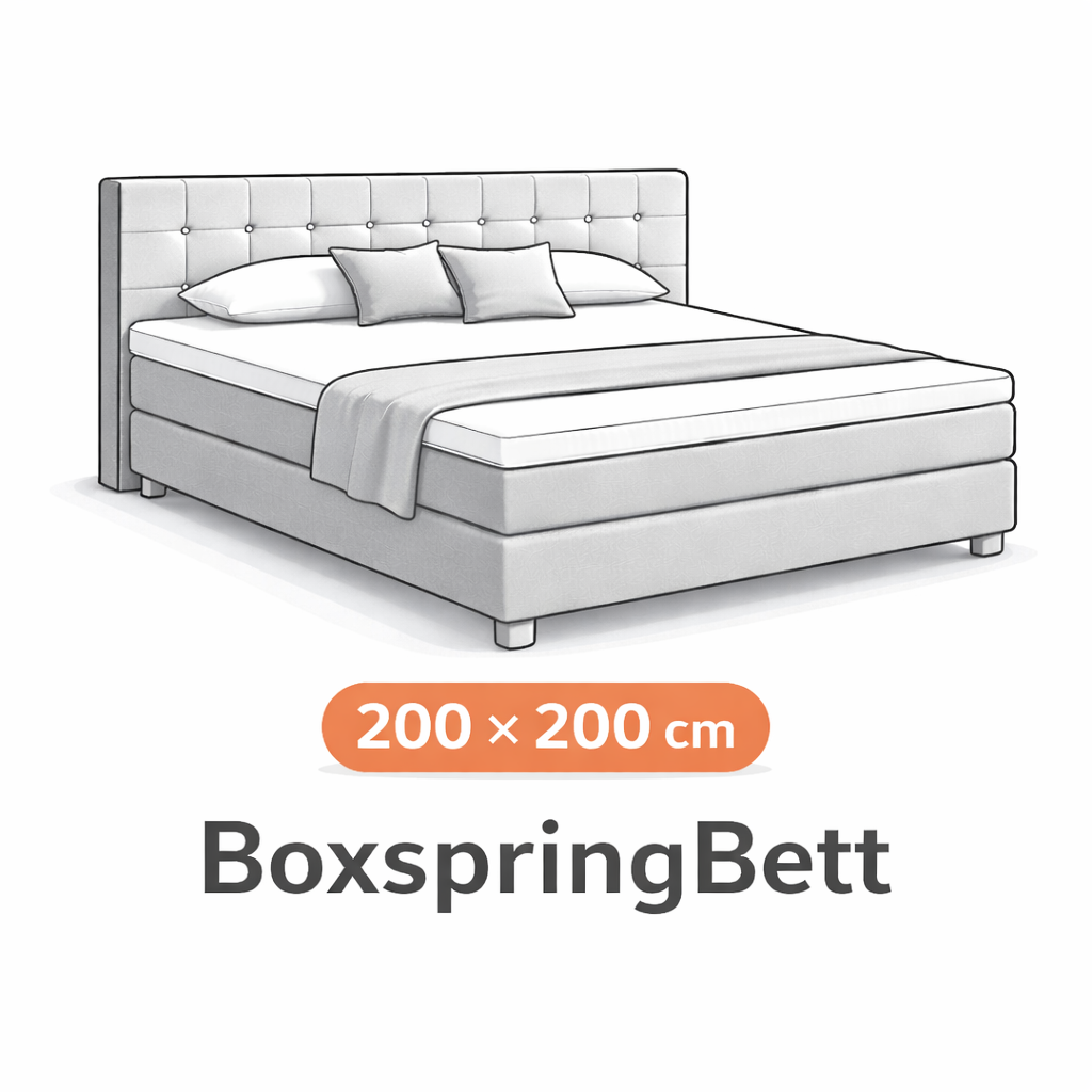 Boxspringbett 200x200 – Kingsize Boxspringbett Abholung in Zürich online buchen