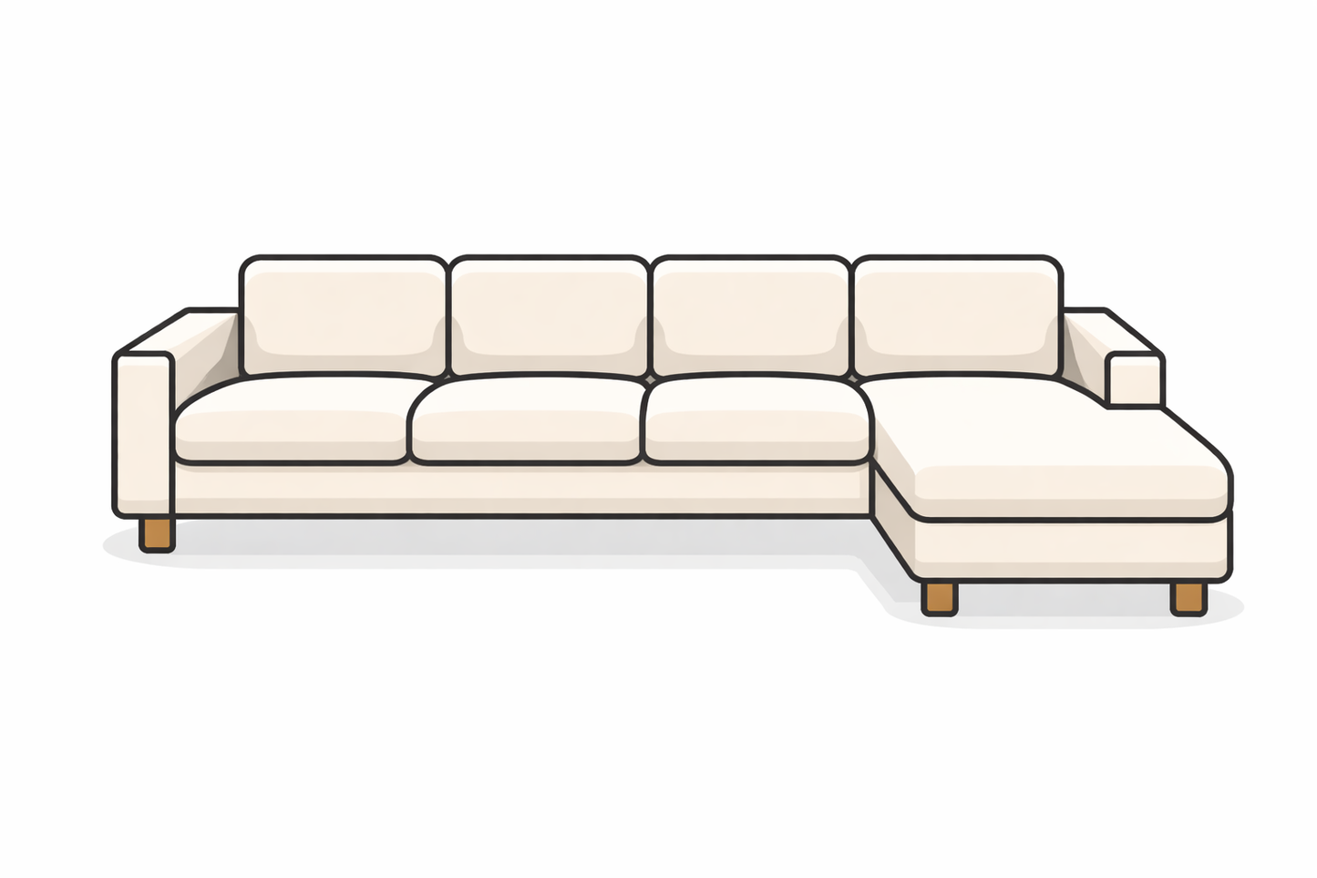 L-förmiges Sofa 5-Sitzer – Eckcouch Abholung in Zürich online buchen