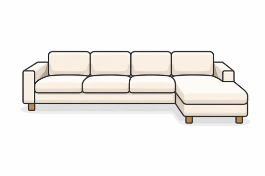 L-förmiges Sofa 5-Sitzer – Eckcouch Abholung in Zürich online buchen