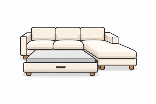 L-förmiges Sofa mit Schlaffunktion – Eckcouch Abholung in Zürich online buchen