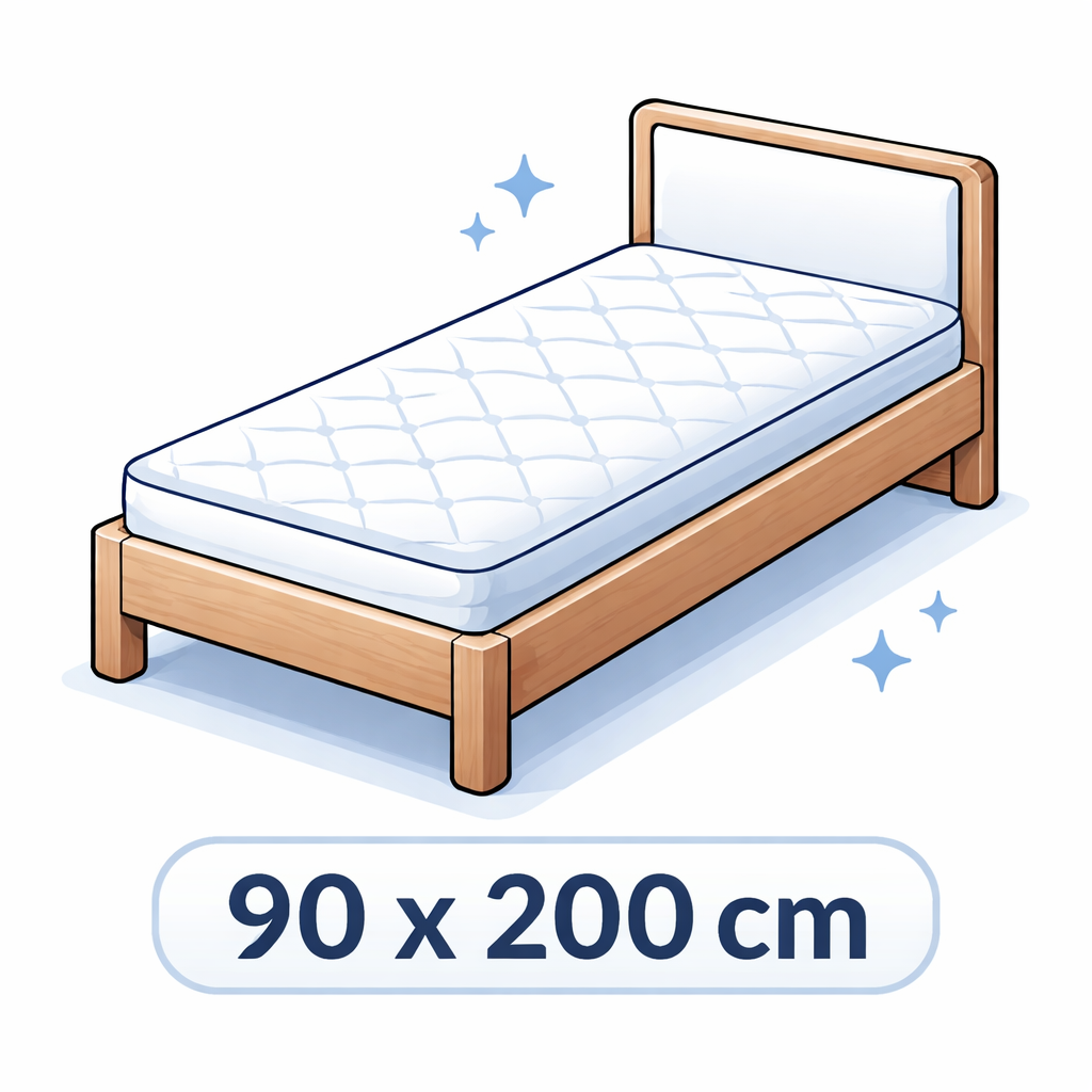 Einzelbett mit Matratze 90x200 – Bett Abholung in Zürich online buchen