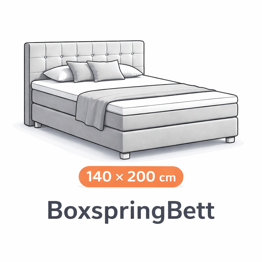 Boxspringbett 140x200 – Doppel Boxspringbett Abholung in Zürich online buchen